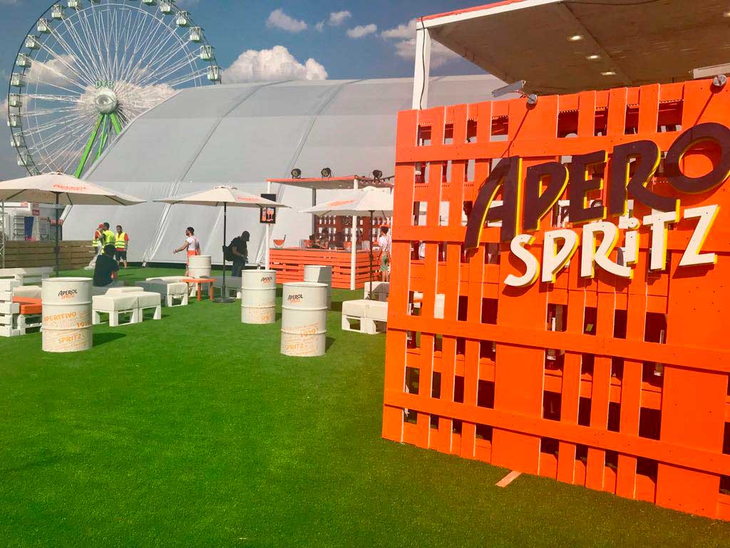 alzado 3d barra stand aperol mad cool 18