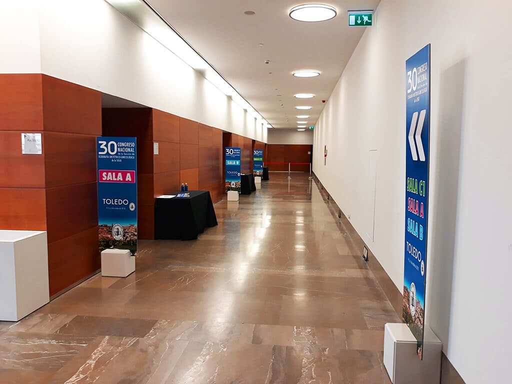 sala toledo con señalítica del 30 congreso nacional de la sego