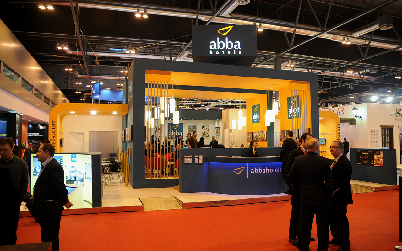 Stand de Abba Hoteles recepción Stand de Abba Hoteles recepción